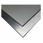 ZWM Aludong PVDF Aluminum Composite Panel Brushed Silver ACP Strong Weather Resistance for sale