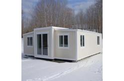 China Expandable Container House Steel Frame Structure With EPS / Rock Wool Sandwich Panel Wall supplier