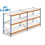 Warehouse Commercial Shelving System , Butterfly Hole Steel Storage Shelves for sale