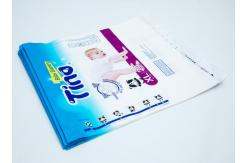 China LDPE Diaper Sanitary Napkin Custom Printed Plastic Bags Packaging ISO with Patch Handle supplier