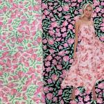 150cm Polyester Chiffon Floral Shirt Printed Woven Fabrics Abrasion Resistant for sale