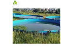 China OEM Custom High Quality RAS Aquaculture System Large Circular PVC Galvanized Sheet Fish Farming Tanks supplier