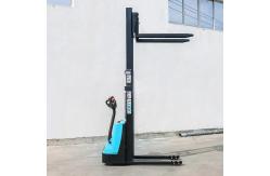 China Pedestrian Electric Pallet Stacker Truck 1500kg standing Platform supplier