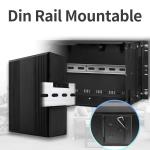 6 Port Gigabit PoE Switch Unmanaged DC48V Input Ouuput Unmanaged IP40 Grade