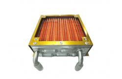 China 7mm Anodizing Copper  Window Flat Finned Tube Heat Exchanger supplier