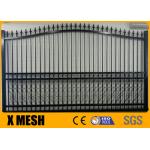 Aluminium Garden Metal Driveway Gates Rail 40x40mm Metal Security Fencing for sale