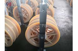 China 30KG - 150KG 660 Series Large Diameter Rope Pulley Stringing Block Mc Nylon Sheave supplier