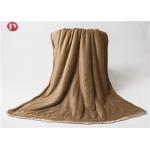 Elegant Luxury Micro Sherpa Blanket , Heavy Weight Ultra Plush Blanket All Season for sale
