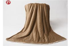 China Elegant Luxury Micro Sherpa Blanket , Heavy Weight Ultra Plush Blanket All Season supplier