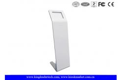 China Customized Freestanding Tablet Kiosk Stand With Large Area For Logo Printing supplier