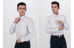 China Classic Stereo Lapel Male Security Guard Dress Uniform With Detachable Security Badges supplier