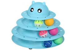 China Interactive Cat Toy Roller 3-Level Turntable Amazon Fun Mental Physical Exercise Puzzle supplier