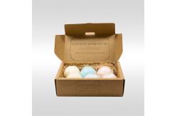 China Custom Print Luxury Cardboard Paper Custom Brown Kraft Bath Bombs Set Packaging Boxes supplier