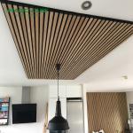 Customized Polyester Acoustic Wall Slats 2400*600*21mm With Melamine Finish