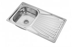 China 500MM Stainless Steel Kitchen Sink With Drainboard Single Bowl supplier
