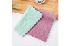 China Practical Microfibre Tea Towels Cloth For Kitchen 30x30cm supplier