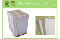 China Recycled One Side Coated Grey Back Duplex Board Paper Sheet 787 * 1092mm supplier