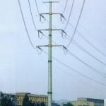 220KV Single Loop Polygonal Pole Electric Angle Turn Steel Poles 345Mpa for sale