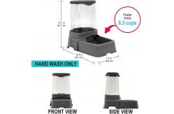 China Stainless Steel Pet Food Bowls Raised Gravity Feed supplier