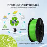 Yellow Green 3D Printer Filament Toughness Enhanced Customized Request PLA