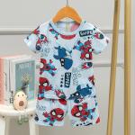 Round Neck Short Sleeve Summer Pyjama Sets 62cm 66cm Hipline Breathable for sale