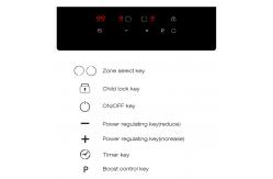 China 2 Burner Electric Cooktop 220V-240V Built In Induction Cooktop 12 Inch 3500W supplier