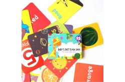 China Eco Friendly Educational Custom Flash Card Early Learning Flash Cards For Children supplier