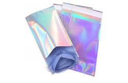 China 50um Poly Metallic Shipping Envelopes , 4.3 by 6.2in Holographic Poly Mailers supplier