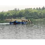 Paddle Wheel Propulsion 5 Km/h Surface Cleaning Boat For River for sale