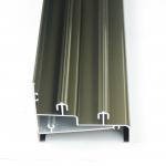 6063 Aluminium Profiles Glass Triangle Sliding Window Frames Champagne Anodized