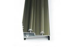 China 6063 Aluminium Profiles Glass Triangle Sliding Window Frames Champagne Anodized supplier