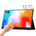 13.3 Inch Touchscreen Portable Monitor , USB C Portable Gaming Monitor with Desktop Stand for Laptop Computer Phone Second/Extend Screen for sale