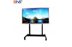 China Durable Mobile TV Stand , Electric Turning Rolling Flat Screen TV Cart supplier
