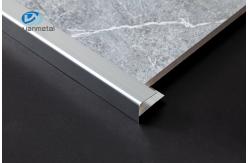 China 6463 Aluminum Stair Nosing Edge Trim F Shaped Mill Finished Anodized supplier