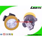 Wireless LED Mining Cap Lamp Yellow Color For Camping / Hunting / Fishing for sale
