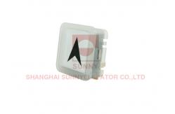 China Elevator Parts Durable Plastic Push Button Light Without Braille 12VDC And 24VDC supplier