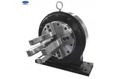 China Central Solid Air Operated Chuck Four Claw Feeding Chuck supplier