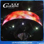 SMD3528 135W Thin Flexible LED Screen , Ultra Slim Flexible LED Video Display