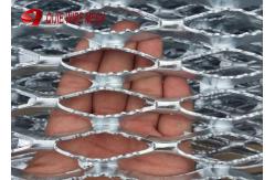 China Perforated Metal Mesh HDG Galvanized Steel Grating Stair Tread With Securing Brackets supplier