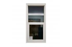 China White UPVC PVC Single Hung Window Lower Panels Slides Vertically supplier