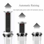 Desk Motorized Pop Up Socket ,  Vertical Motorised Pop Up Electrical Plug Socket Reliable for sale