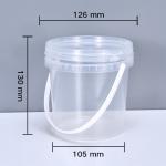 1L Capacity Plastic Bucket Made of Impact Resistant PP Material with Airtight Seal
