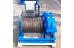China Hot Sale Blue Electric Rolling Pneumaticc Wire Rope Pulling Winch supplier