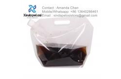 China Liquid Spout Pouch Reusable Durable Spouted Stand Up Pouches Juice Drink Takeout Bag supplier