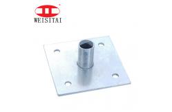 China Shoring Prop Adjustable Square 100MM Scaffold Base Plate supplier