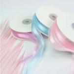 Polyester Double Face Organza Ribbon Roll 1 Inch Width for Wedding Craft Gift Bow for sale