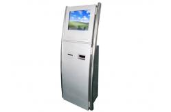 China Standalone Information Touch Screen Kiosk 300nits With Two Handhold Poles supplier
