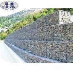 Double 3.9mm Twisted Wire Gabion Baskets Galvanized Stone Filled Cages Preventing Rock Breaking for sale