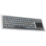 Industrial Vandal Resistant Usb Backlit Keyboard With Trackball Mouse