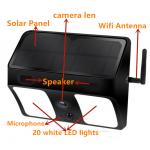 1080P PIR Motion LED Light Hidden IP Camera / APP Live Remote Control Light Camera for sale